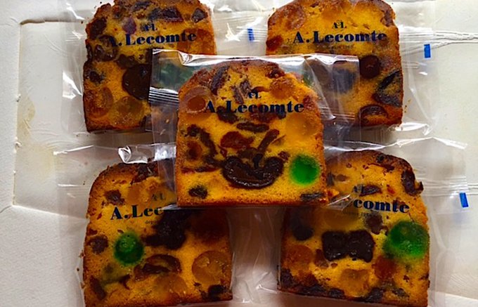 日本で初めて洋菓子店を開いたフランス人、ルコントさんのお店のフルーツケーキ