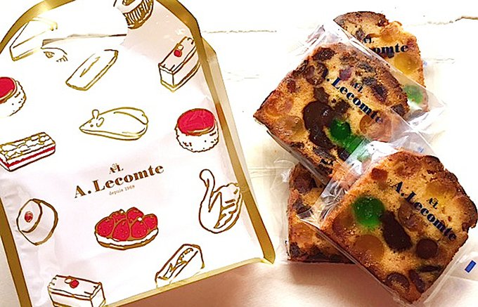 日本で初めて洋菓子店を開いたフランス人、ルコントさんのお店のフルーツケーキ