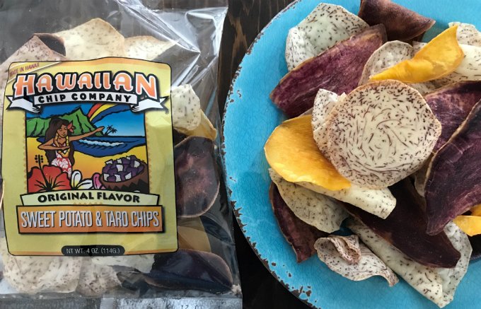 カラフルでバリッとした食感に魅了！ハワイ産タロイモ＆スイートポテトチップス