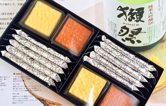 日本の未来を担う米菓子「十火」と日本酒「獺祭」の美味しい融合