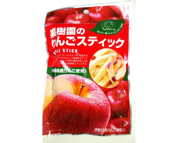 青森県のりんご本領発揮！丸かじりしたようにジューシーな果樹園のりんごスティック