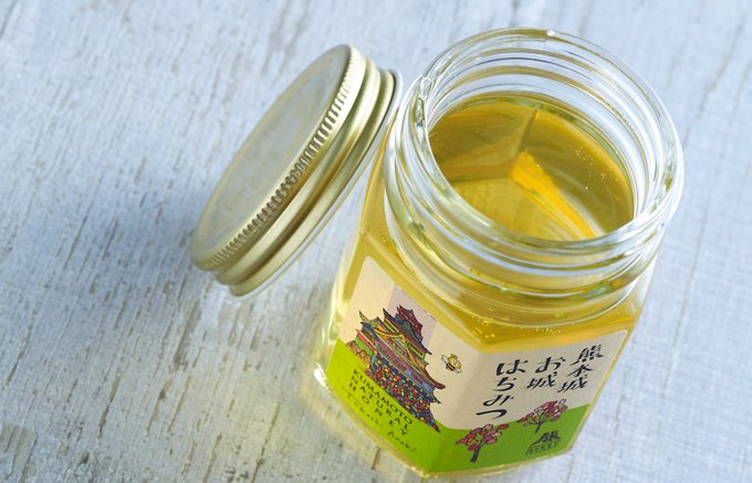 ミツバチからの贈り物“熊本ハニープロジェクト”の「熊本城お城はちみつ」