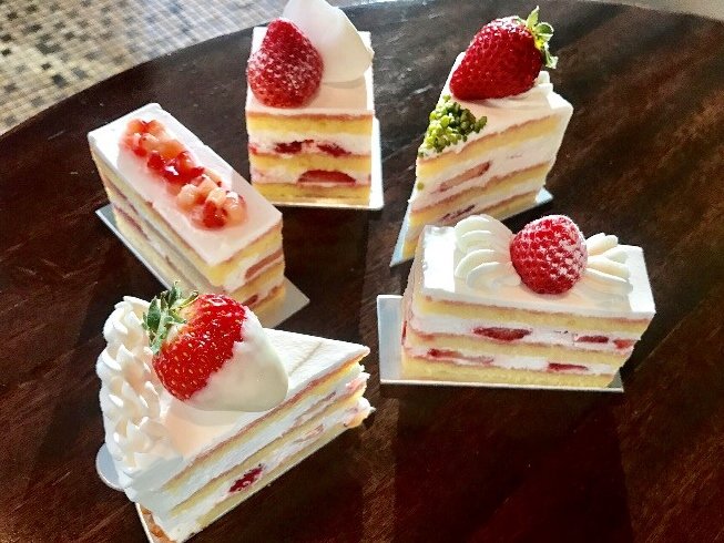苺ショートケーキ5種類食べ比べ！グランド ハイアット 東京のテイスティングセット