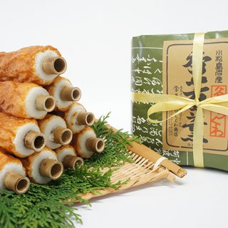 天然の竹を使ってこんがり色良く焼き上げる！徳島名物「竹ちくわ」
