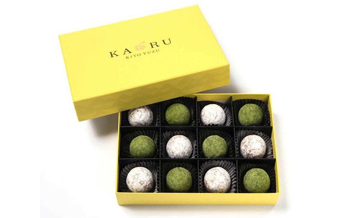 柚子専門の新店「KAORU-KITO YUZU-」の「木頭柚子トリュフチョコ」