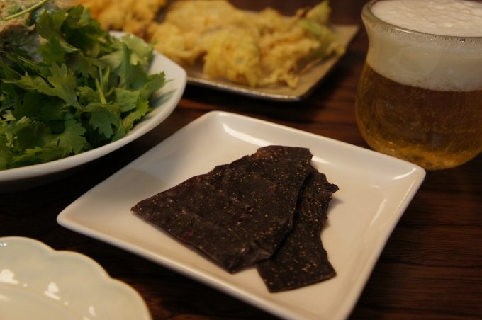 下町の手土産！東京深川、森下の馬肉料理の老舗人気店『みの家』のさくら肉ジャーキー