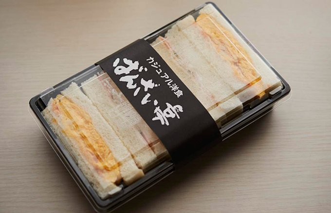 大阪ミナミ、夜食の定番！洋食屋の名物「玉子サンド」