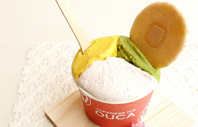季節を感じる和菓子みたいな繊細なアイス「Japanese Ice OUCA」