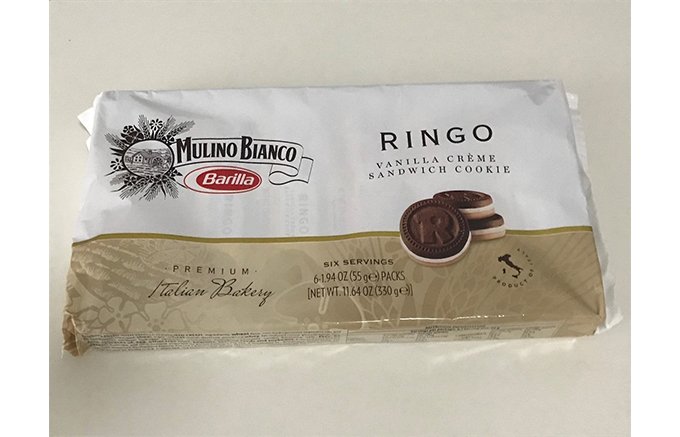 まろやかなバニラクリームの風味とサクサクのクッキー「RINGO」
